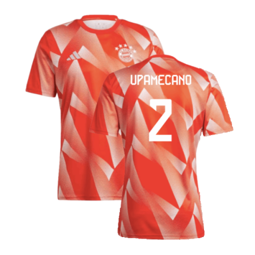 2023-2024 Bayern Munich Pre-Match Shirt (Red) (Upamecano 2)