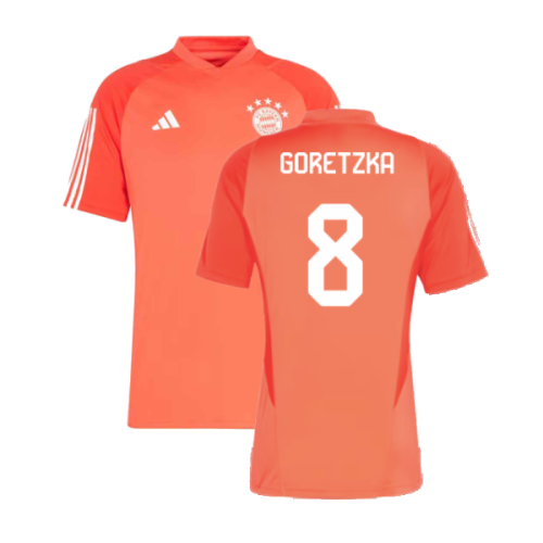 2023-2024 Bayern Munich Training Jersey (Red) (Goretzka 8)