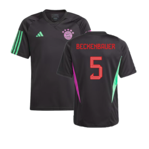 2023-2024 Bayern Munich Training Shirt (Black) - Kids (Beckenbauer 5)