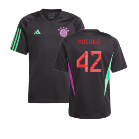 2023-2024 Bayern Munich Training Shirt (Black) - Kids (Musiala 42)