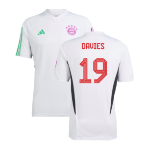 2023-2024 Bayern Munich Training Shirt (White) (Davies 19)