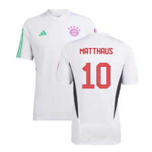 2023-2024 Bayern Munich Training Shirt (White) (Matthaus 10) 2023-2024 Bayern Munich Training Shirt (White) (Matthaus 10)