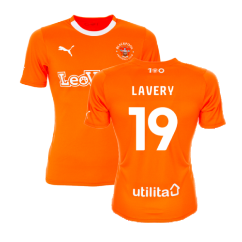 2023-2024 Blackpool Home Shirt (Lavery 19)