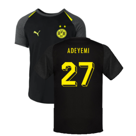 2023-2024 Borussia Dortmund Casuals Tee (Black) (Adeyemi 27)