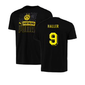 2023-2024 Borussia Dortmund FtblCore AOP Tee (Black) (Haller 9)