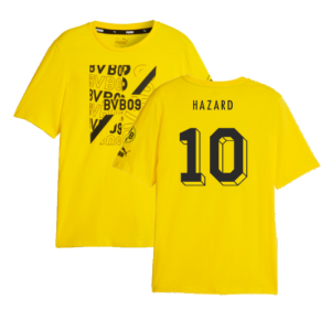 2023-2024 Borussia Dortmund FtblCore Graphic Tee (Yellow) (Hazard 10)