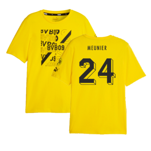 2023-2024 Borussia Dortmund FtblCore Graphic Tee (Yellow) (Meunier 24)