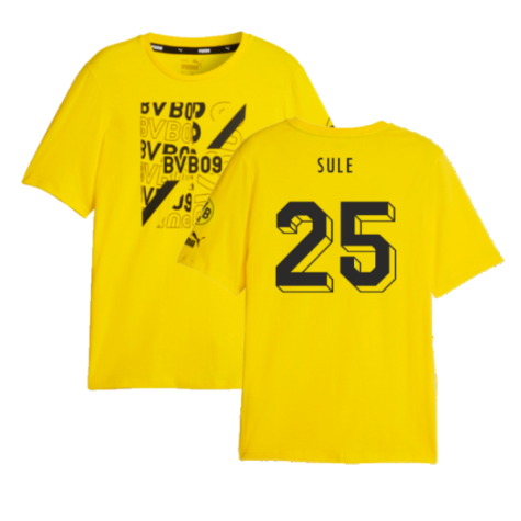 2023-2024 Borussia Dortmund FtblCore Graphic Tee (Yellow) (Sule 25)