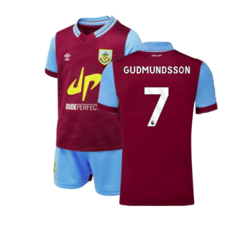 2023-2024 Burnley Home Infants Baby Kit (GUDMUNDSSON 7)