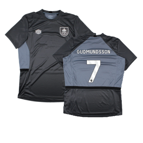 2023-2024 Burnley Training Jersey (Carbon) (GUDMUNDSSON 7)