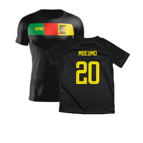 2023-2024 Cameroon Training Tee (Black) (MBEUMO 20)