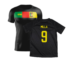 2023-2024 Cameroon Training Tee (Black) (MILLA 9)