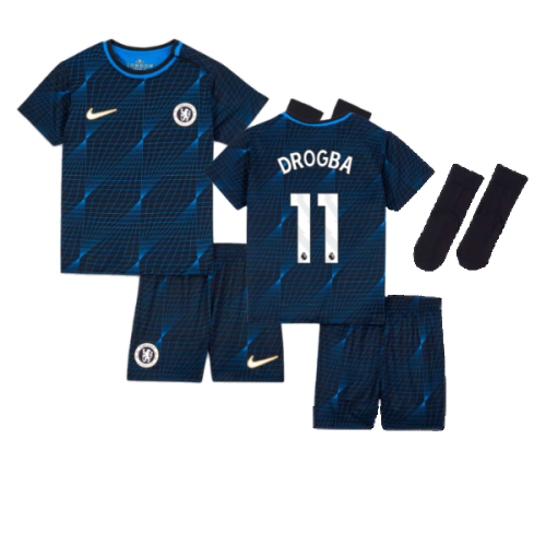 2023-2024 Chelsea Away Baby Kit (DROGBA 11)