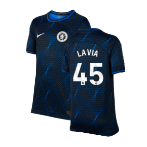 2023-2024 Chelsea Away Shirt (Kids) (Lavia 45)