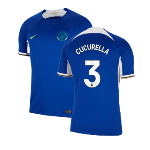 2023-2024 Chelsea Home Shirt (Cucurella 3)