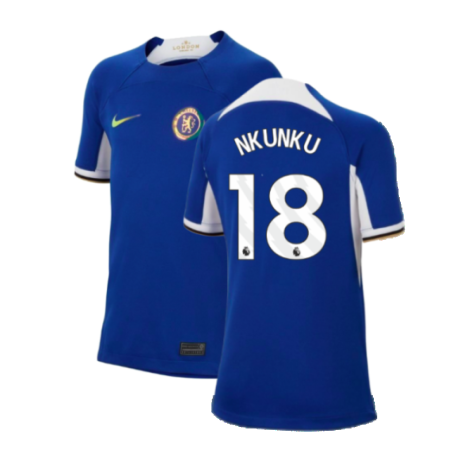 2023-2024 Chelsea Home Shirt (Kids) (Nkunku 18)