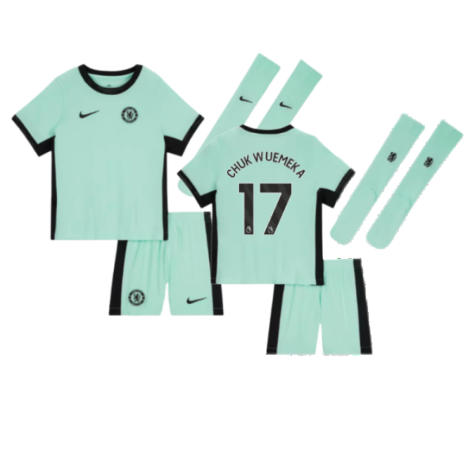 2023-2024 Chelsea Little Boys Third Mini Kit (Chukwuemeka 17)