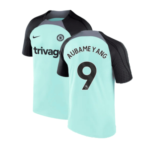 2023-2024 Chelsea Training Shirt (Mint Foam) (AUBAMEYANG 9)