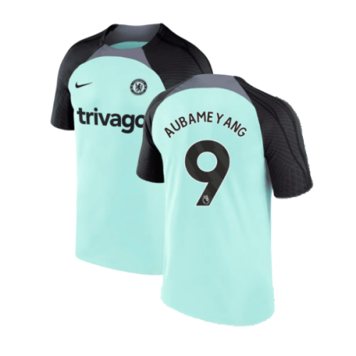 2023-2024 Chelsea Training Shirt (Mint Foam) - Kids (AUBAMEYANG 9)