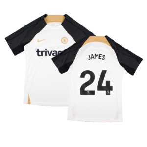 2023-2024 Chelsea Training Shirt (White) - Kids (JAMES 24) 2023-2024 Chelsea Training Shirt (White) - Kids (JAMES 24)