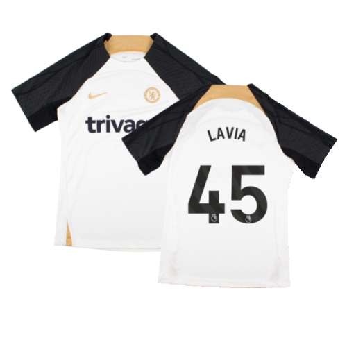 2023-2024 Chelsea Training Shirt (White) - Kids (Lavia 45)