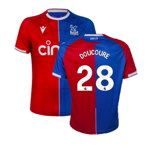 2023-2024 Crystal Palace Home Shirt (Kids) (DOUCOURE 28)