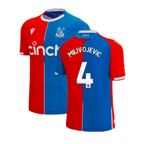 2023-2024 Crystal Palace Home Shirt (MILIVOJEVIC 4)