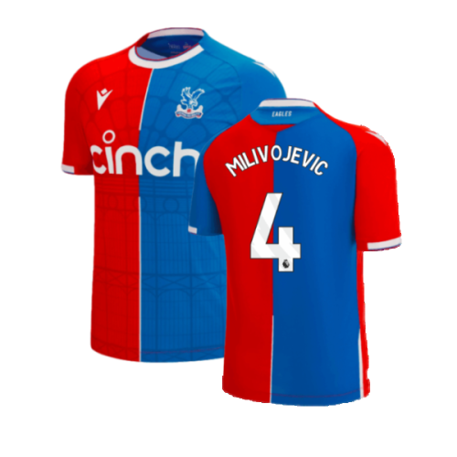 2023-2024 Crystal Palace Home Shirt (MILIVOJEVIC 4)