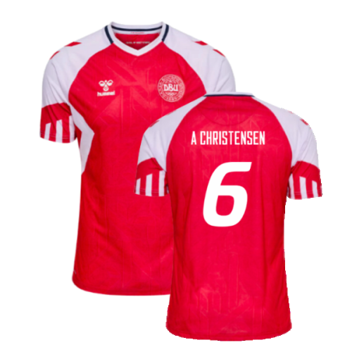 2023-2024 Denmark Home Shirt (A Christensen 6)