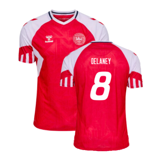 2023-2024 Denmark Home Shirt (Delaney 8)