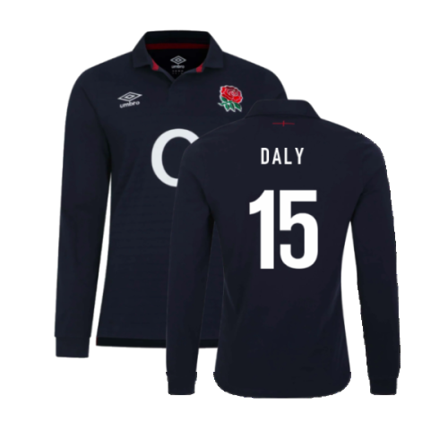 2023-2024 England Rugby Alternate LS Classic Jersey (Daly 15)