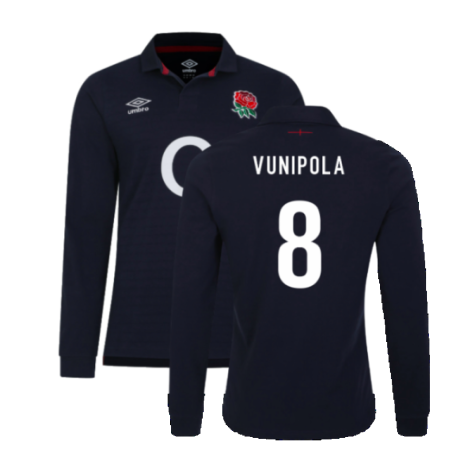 2023-2024 England Rugby Alternate LS Classic Jersey (Kids) (Vunipola 8)