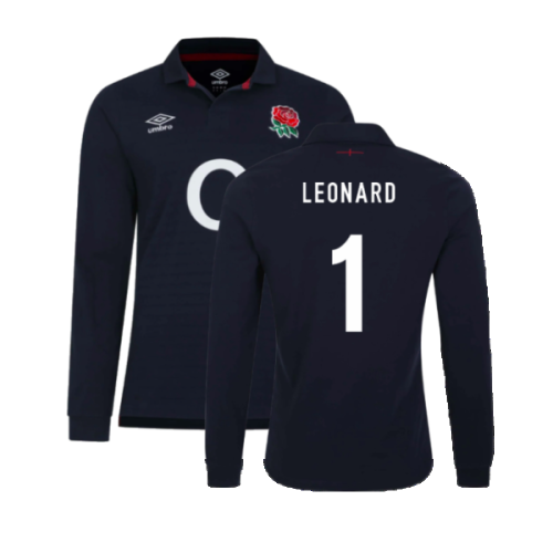 2023-2024 England Rugby Alternate LS Classic Jersey (Leonard 1)