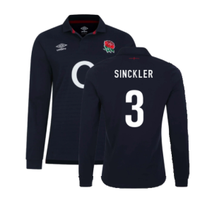 2023-2024 England Rugby Alternate LS Classic Jersey (Sinckler 3)