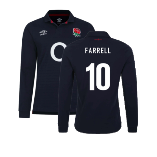 2023-2024 England Rugby Alternate LS Classic Shirt (Farrell 10)