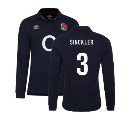 2023-2024 England Rugby Alternate LS Classic Shirt (Sinckler 3)