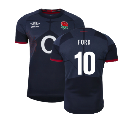 2023-2024 England Rugby Alternate Pro Jersey (Ford 10)