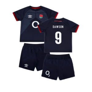 2023-2024 England Rugby Alternate Replica Infant Kit (Dawson 9) 2023-2024 England Rugby Alternate Replica Infant Kit (Dawson 9)