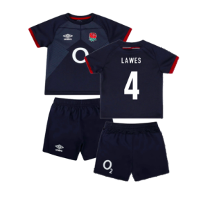 2023-2024 England Rugby Alternate Replica Infant Kit (Lawes 4)