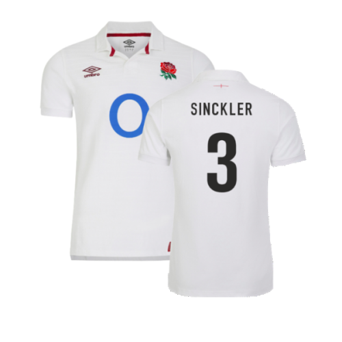 2023-2024 England Rugby Home Classic Jersey (Sinckler 3)