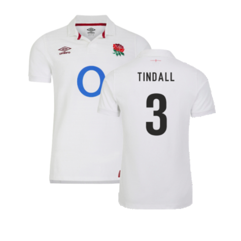 2023-2024 England Rugby Home Classic Jersey (Tindall 3)