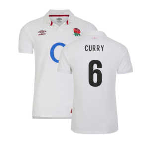 2023-2024 England Rugby Home Classic Shirt (Kids) (Curry 6)