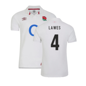 2023-2024 England Rugby Home Classic Shirt (Kids) (Lawes 4)