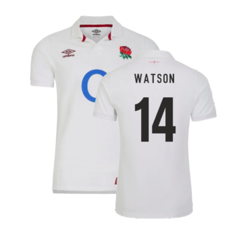 2023-2024 England Rugby Home Classic Shirt (Kids) (Watson 14)