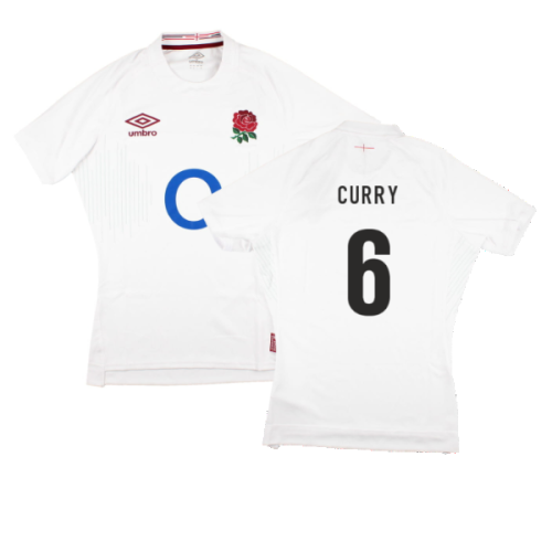 2023-2024 England Rugby Home Pro Jersey (Curry 6)