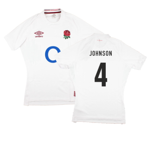 2023-2024 England Rugby Home Pro Jersey (Johnson 4)