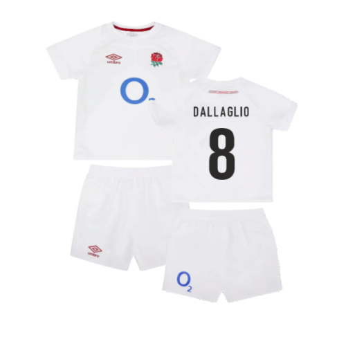 2023-2024 England Rugby Home Replica Infant Kit (Dallaglio 8)