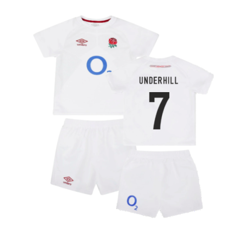 2023-2024 England Rugby Home Replica Infant Kit (Underhill 7)