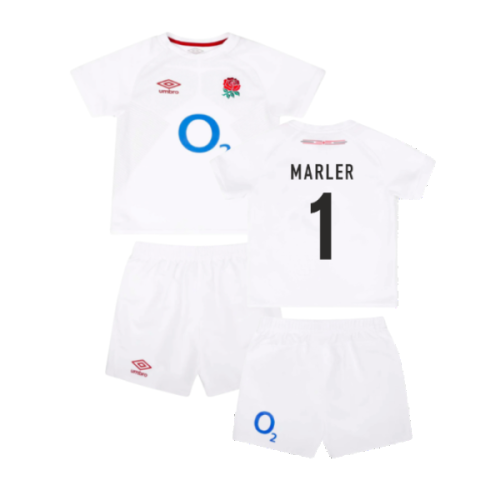 2023-2024 England Rugby Home Replica Infant Mini Kit (Marler 1)