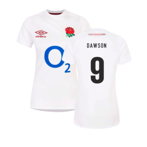 2023-2024 England Rugby Home Replica Shirt (Womens) (Dawson 9)